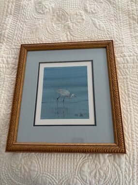 Rare Coastal Patrol Framed Art P. Buckley Moss Exc